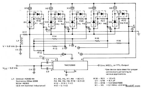 Multicrystal_RF_oscillator_for_the_100_kHz_to_20_MHz_range