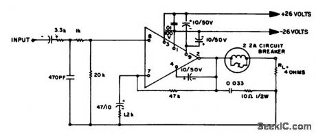 15_watt_AF_power_amplifier_using_an_ECG1028_module
