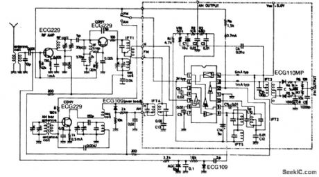 AM_FM_radio_receiver_without_AF_amplifier_using_an_ECG1003_AM_FM_IF_amplifier