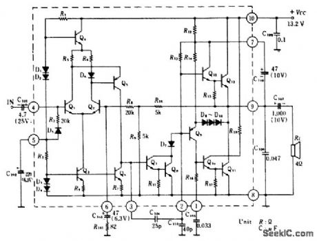 55_watt_OTL_audio_power_amplifier_using_an_ECG1037