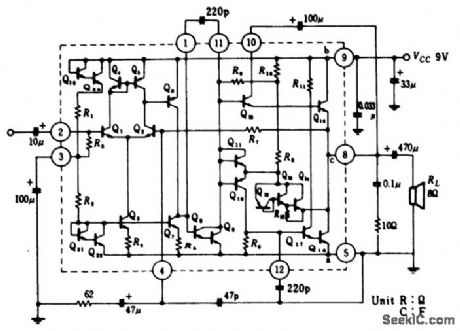 1_watt_OTL_audio_power_amplifier_using_an_ECG1035