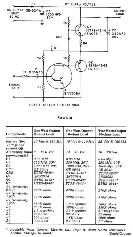 2_watt_AF_power_amplifier_for_a_16_ohm_load