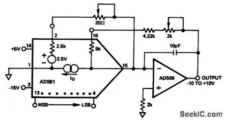 10_bit_D_A_converter_with_±10_volt_buffered_output