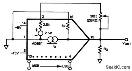 10_bit_D_A_converter_with_unbuffered_±166_volt_bipolar_output