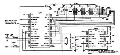 4_1_2_digit_2000_volt_A_D_converter_with_LED_readout_using_the_8052A_7103A_digital_pair
