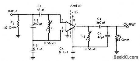 30_MHz_PF_amplifier_using_an_ECG703A_IC