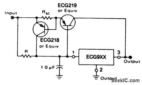 Short_circuit_protected_current_boost_regulator_using_the_ECG9XX_series_of_regulators