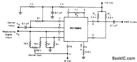 Balanced_modulator_circuit_using_an_MC1596G
