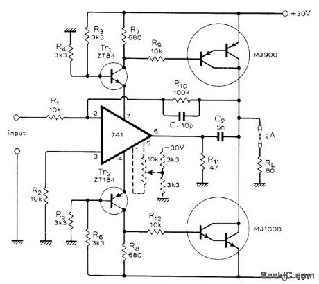 OPAMP_DRIVES_POWER_DARLINGTONS