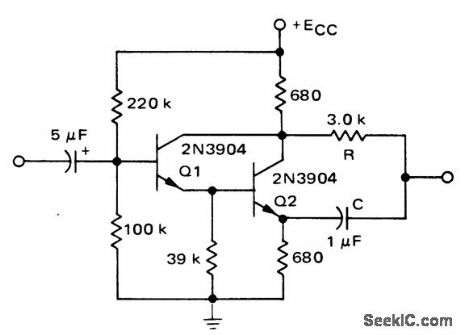 Push_pull_discrete_Darlington_amplifier
