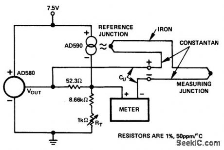 Cold_junction_compensation_circuit_for_type_J_thermocouple