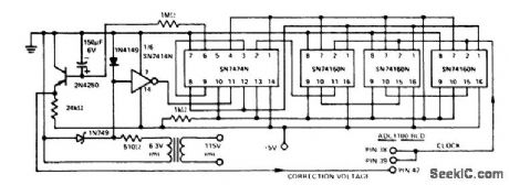 PLL_clock_for_a_ADC1100_BCD_dual_slope_A_D_convener