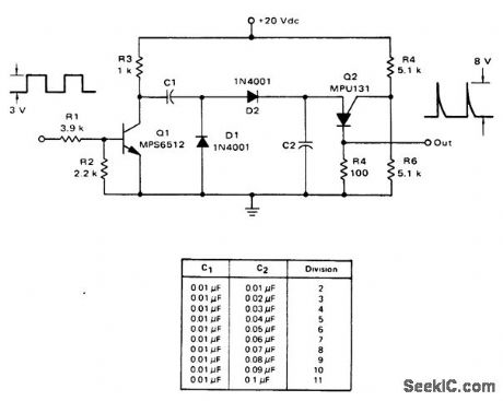Low_frequency_divider_circuit_using_a_PUT