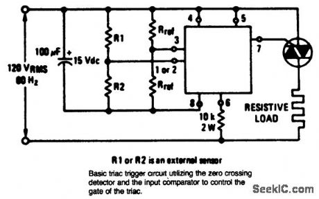 Triac_control_circuit_using_an_ECG776_zero_voltage_switch_IC