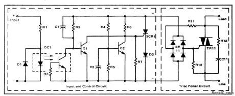 Triac_solid_state_relay_circuit_for_AC_power_control
