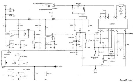 Low_noise_TV_IF_system_with_two_FET_amplifiers