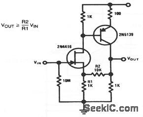 High_impedance_low_capacitance_video_amplifier