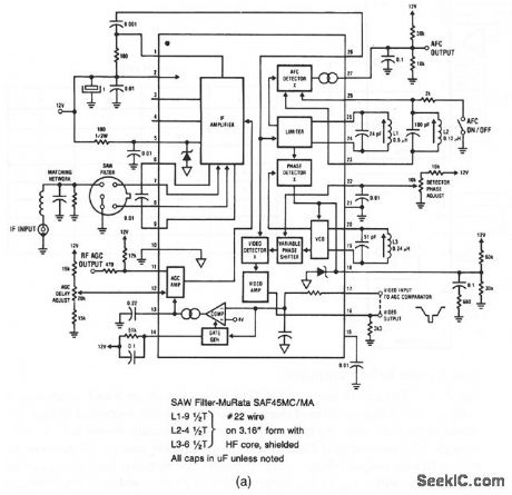 TV_video_IF_amplifier_and_synchronous_detector_for_cable_receivers