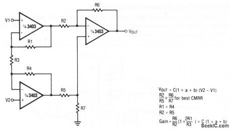 High_impedance_differential_amplifier