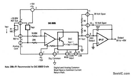 D_A_converter_with_0__to__10_V_unipolar_voltage_output
