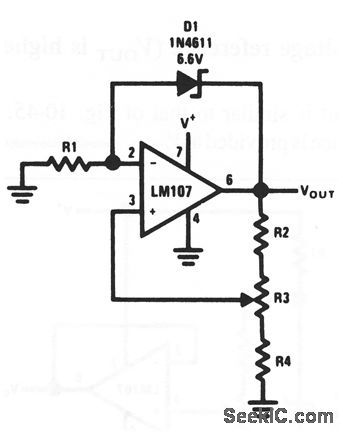 Positive_variable_voltage_reference_vout_is_higher_than_reference_zener
