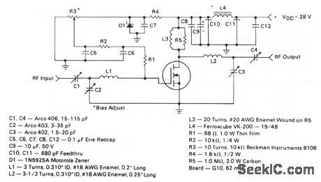 5_W_150_MHz_TMOS_FET_amplifier