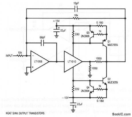 IC_amplifier_with_high_current_booster