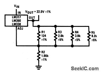 Three_terminal_regulator_with_trimmable_output_voltage