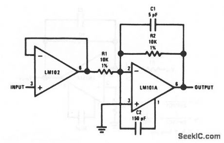 Fast_inverting_amplifier_with_high_input_impedance