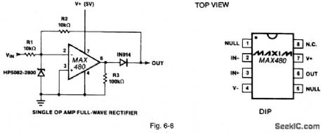 Single_op_amp_full_wave_rectifier