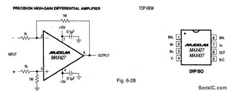 Precision_high_gain_differential_amplifier_low_noise