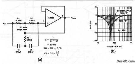 Op_amp_notch_filter_high_Q