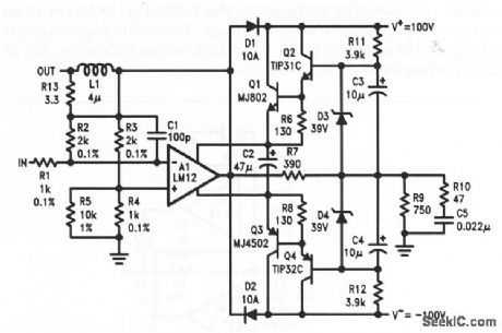 Power_op_amyo_high_voltage_amplifier