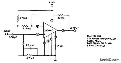 Micropower_high_input_impedance_amplifier