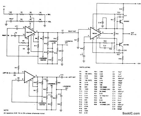 VOLUME，BALANCE，LOUDNESS＆POWER_AMPS