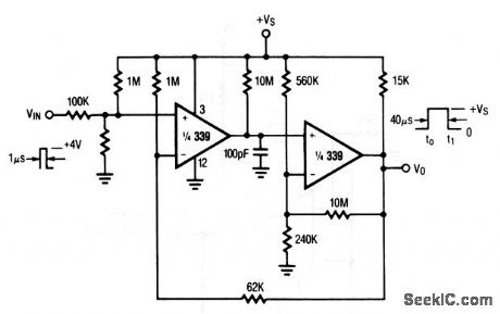 One_shot_multivibrator_with_input_lockout