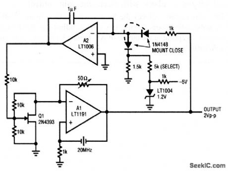 Quartz_stabilized_oscillator_with_electronic_gain_control