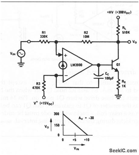 Norton_high_voltage_inverting_amplifier