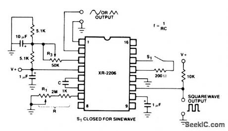IC_function_generator_connected_for_sine_output_without_external_adjustment