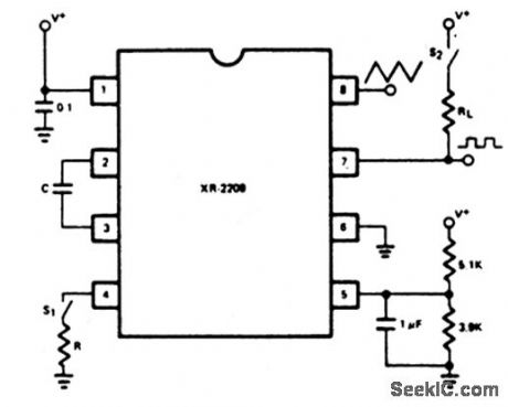 IC_precision_oscillator_with_a_single_supply