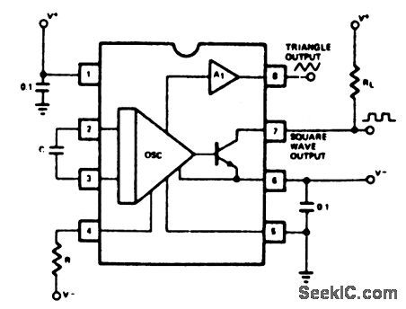 IC_precision_oscillator_with_a_split_supply