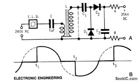 SIMPLEHIGHVOLTAGESUPPLY Circuit Diagram