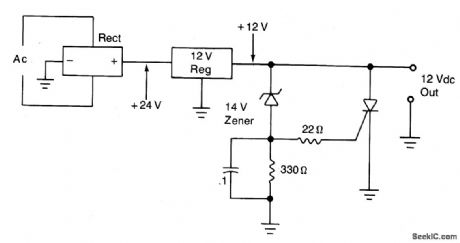 OVERVOLTAGE_PROTECTION_CIRCUIT_SCR_CROWBAR