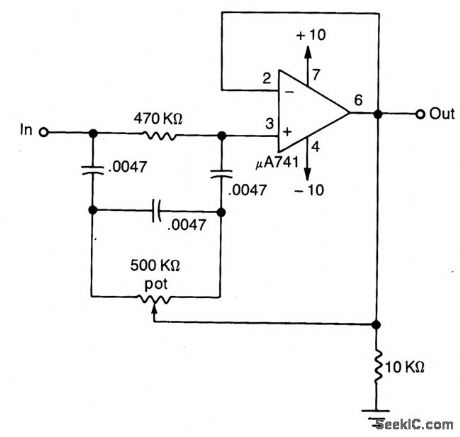 TUNABLE_NOTCH_FILTER_USES_AN_OPERATIONAL_AMPLIFIER
