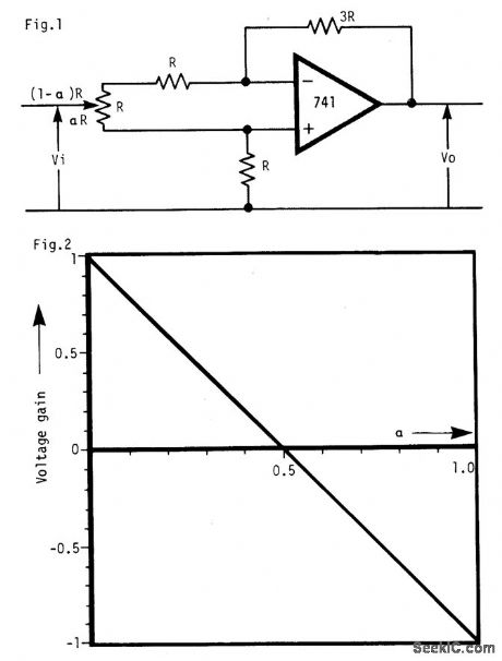 VARIABLE_GAIN_AND_SIGN_OP_AMP_CIRCUIT