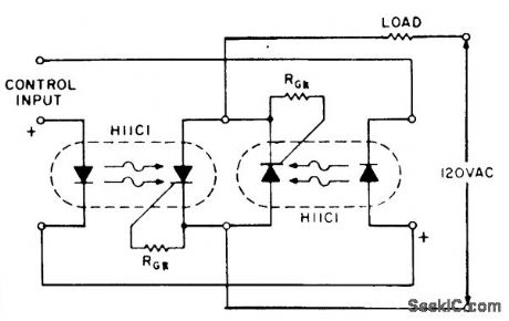 SIMPLE_AC_RELAY_USING_TWO_PHOTON_COUPLERS