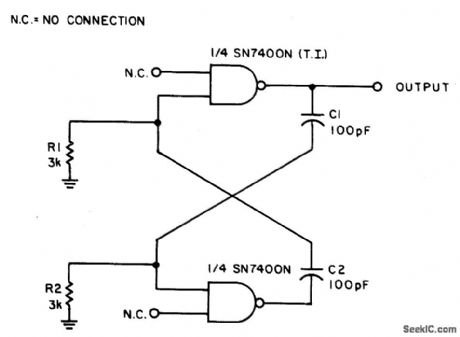 TWO_MHz_SQUARE_WAVE_GENERATOR_USES_TWO_TTL_GATES
