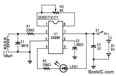 STUD_FINDER - Basic_Circuit - Circuit Diagram - SeekIC.com