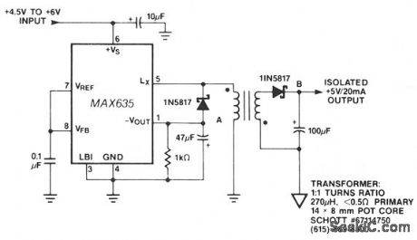 5_V_TO_ISOLATED_5_V_AT_20_MA_CONVERTER