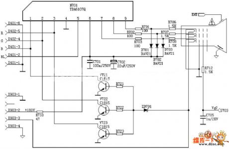 TDA6107 video amplifier circuit diagram